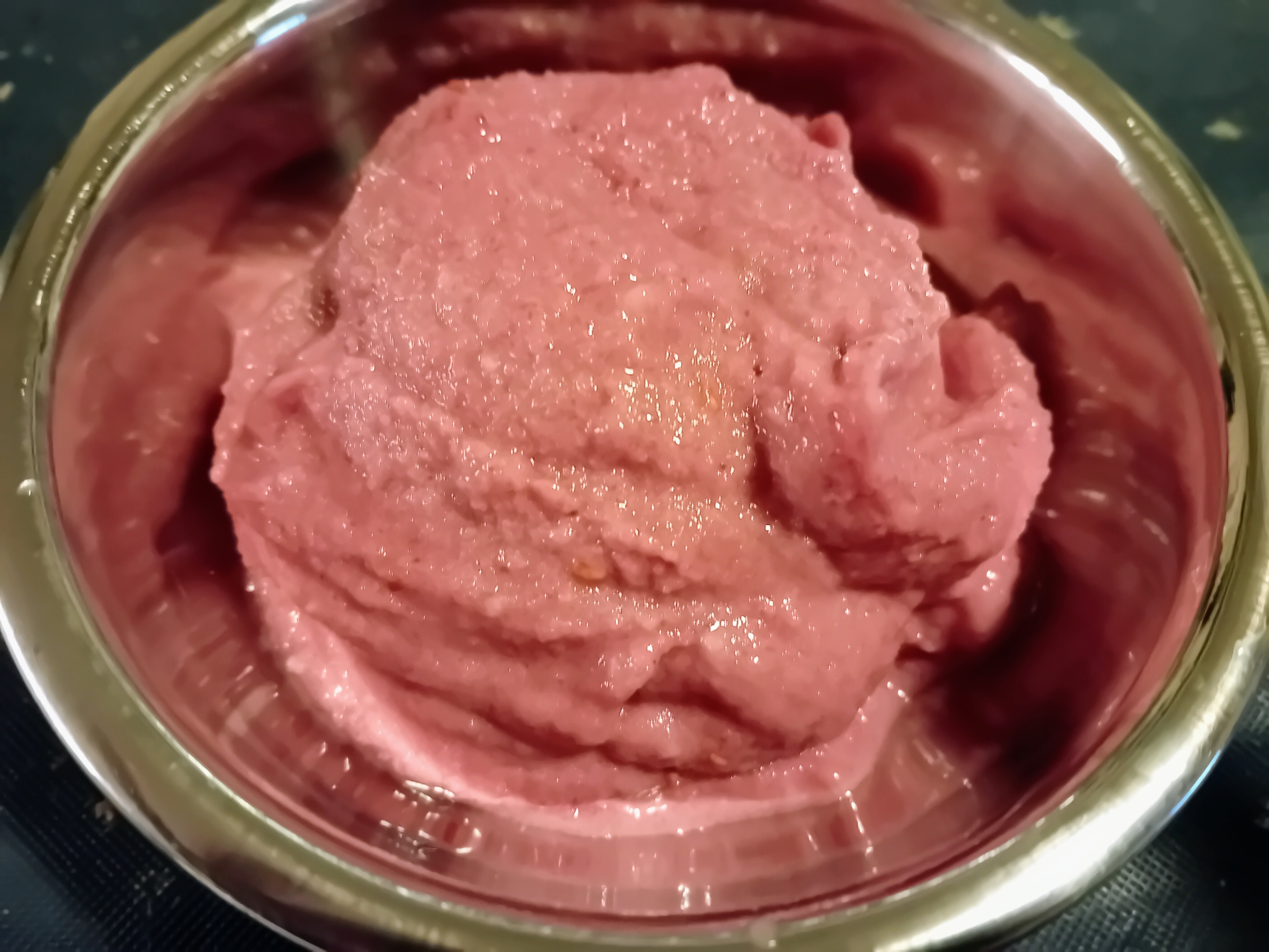 Frambozen ijs (vegan)